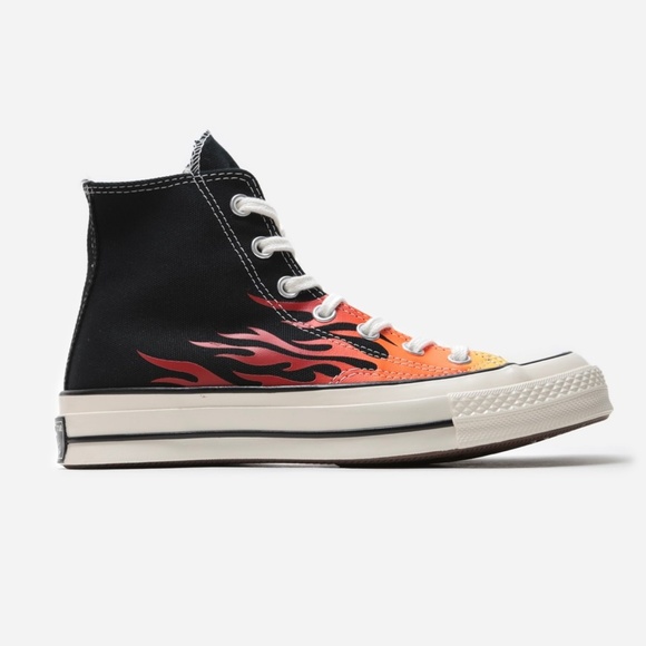 Converse Chuck 70 High Flames Fire Black Red Orange size 5.5 NEW Chuck Taylor - Picture 4 of 7